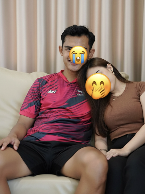 Foto diduga editan menampilkan Pratama Arhan dan Putri Azzralea